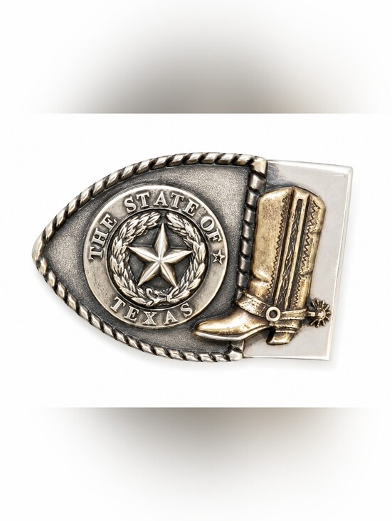 Brev Other - Vintage Texas State Belt Buckle Cowboy Boot Western Silver Tone Collectible